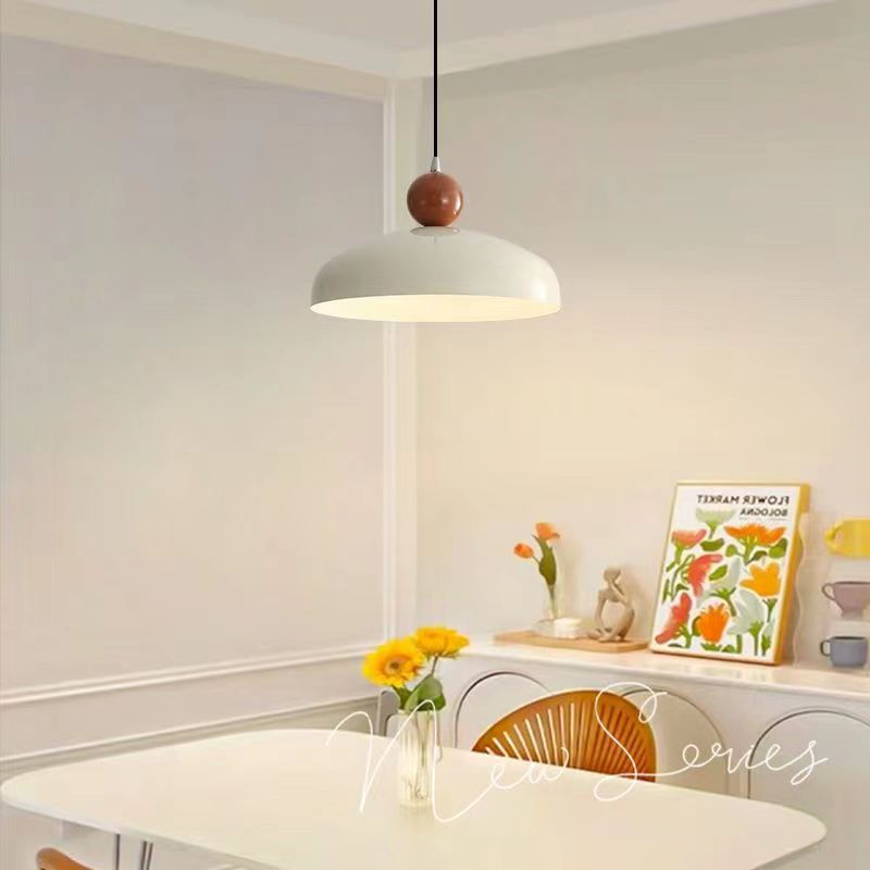 Nordic cream style restaurant pendant light japanese retro dining table lamp ufo modern dining room bar home small pendant light