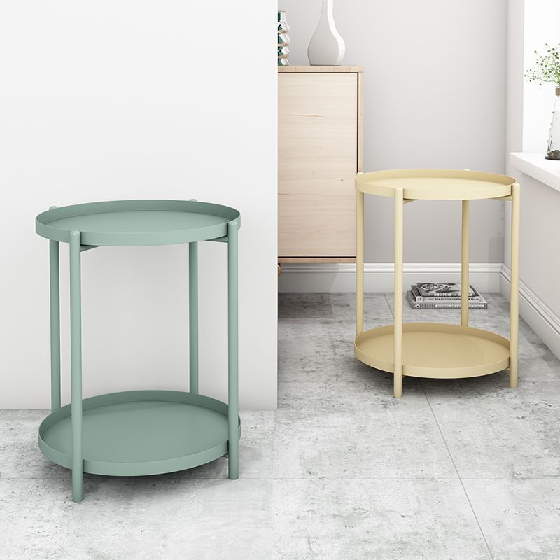 Scandinavian side table for home living room iron art coffee table bedside table tray table modern casual bedroom creative round table