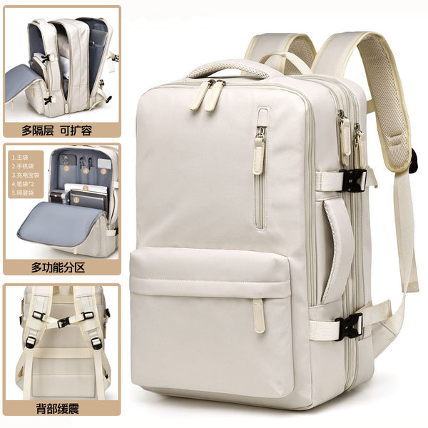 Foreign trade lightweight and simple backpack large capacity travel backpack short business trip computer bag college student commuting schoolbag