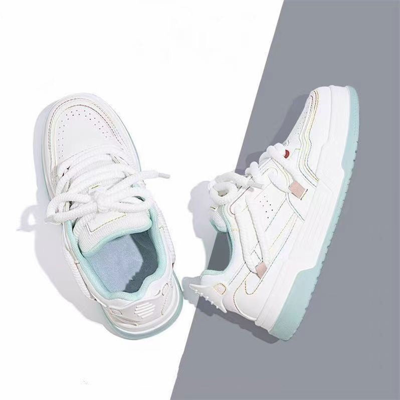 Best sellingwhite shoes women's 2025 summer new shoes easiest for matchthick sole shoes casual shoes platform shoes women's sports shoes