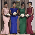 new european and american style african women's bridesmaid dresses long gowns  train evening party dresses