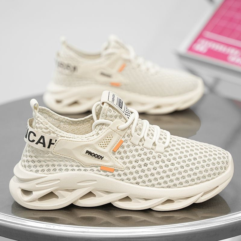 2026 spring new arrival: men's trendy lace-up running shoes - breathable low-top mesh sneakers for everyday wear