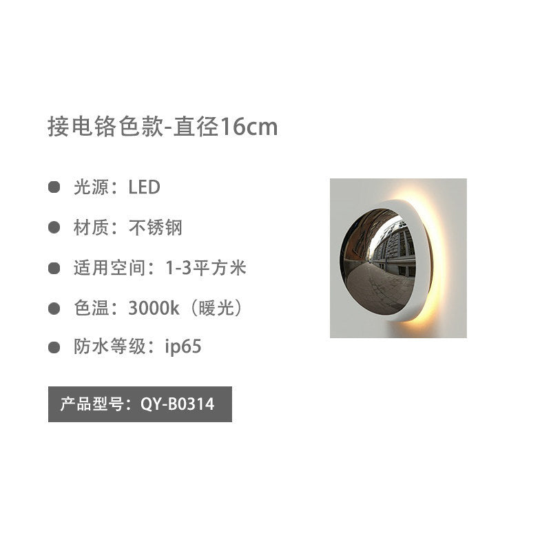 Outdoor wall light waterproof courtyard lamp villa garden decorative wall sconce balcony walkway light modern stainless steel wall lamp