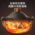 Casserole high temperature resistant stew pot soup casserole explosion-proof for home cooking porridge double ears large capacity open flame high temperature resistant soup pot