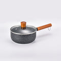 Processing personalized snow flat pot medical stone non-stick pot small milk pot baby food supplement pot for home instant noodle pot pancake