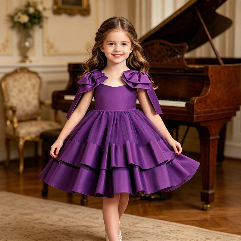Girls' birthday dress  new style ruffled cute chic princess dress - wholesale  flower girl dress