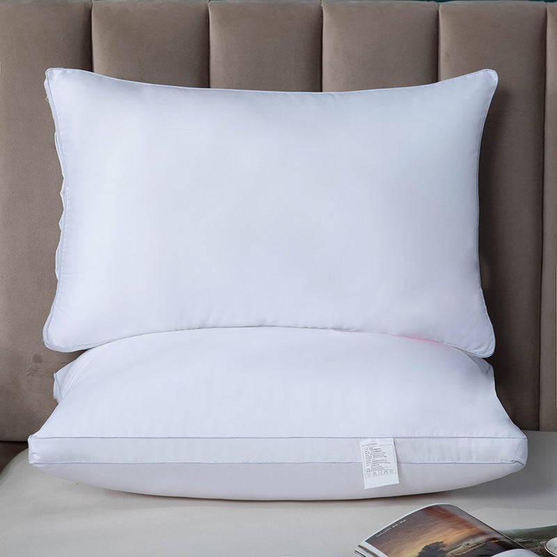 Pillow core pillow hotel pillow core household neck pillow hilton style feather velvet dormitory dropshipping factory