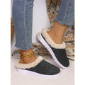 Export24new arrivallow ankle round toe fleece-linedflats women's cross-border plus size suede heattech round toe flatsfall and winter cotton shoes