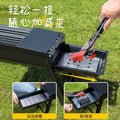 Foldable portable bbq grill - heavy-duty stainless steel, all-in-one design, no assembly required, perfect for grilling and skewers