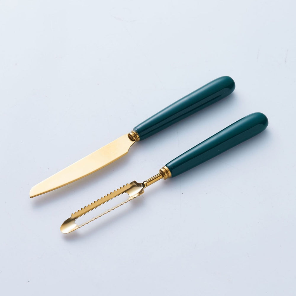 Nordic stainless steel peeling fruit knife creative kitchen gadget mooncake knife fruit peeler melon peeler peeler