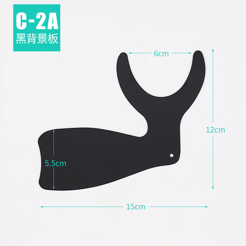 Dental tools, black background plate, orthodontic materials, retractor reflector, photo inside the mouth, photography, back plate wholesale