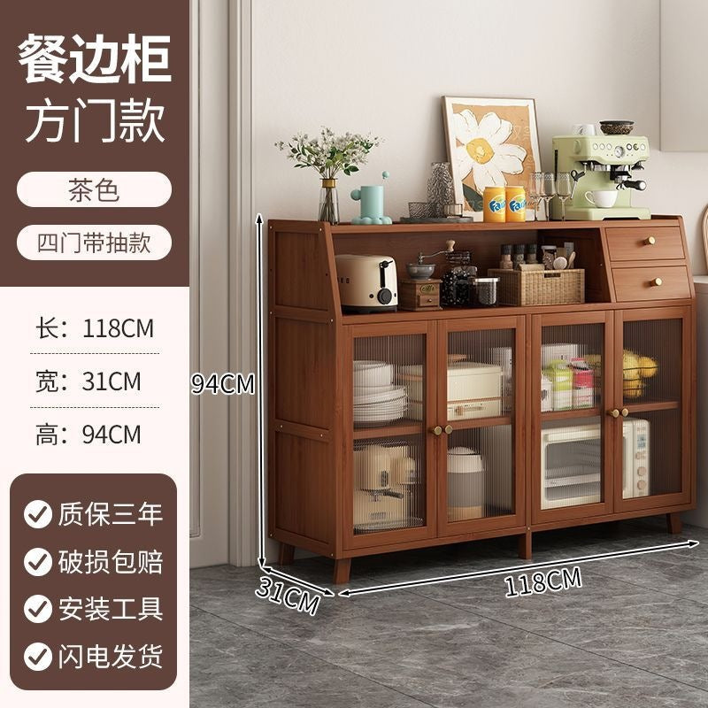 Kitchen sideboard retro side cabinet living room locker floor cabinet coffee wall all-in-one locker tea cabinet