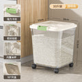 Transparent [food grade 15kg package] measuring cup with wheels