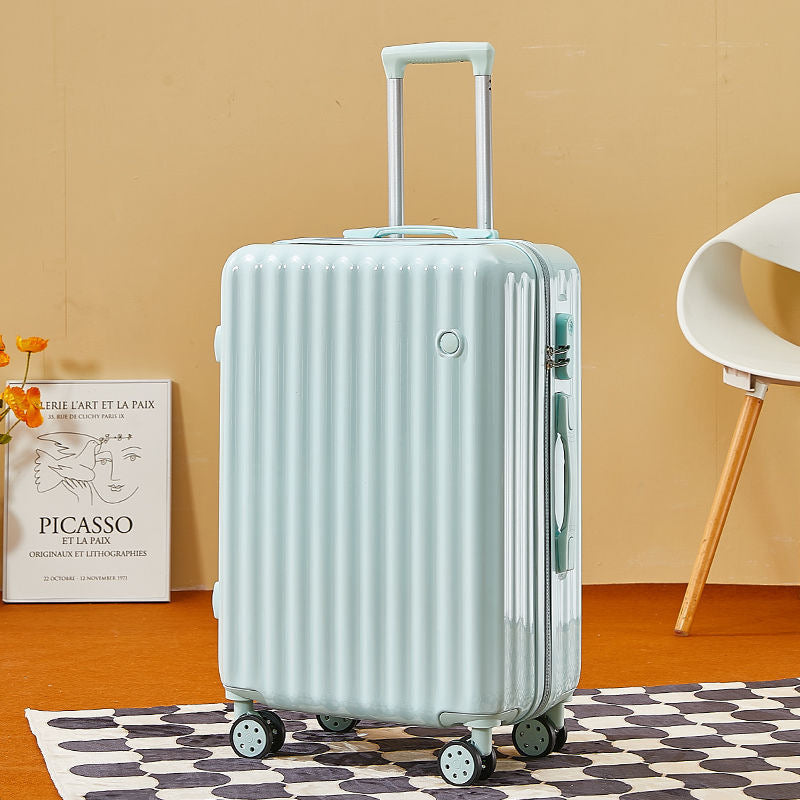 Simple luggage student pull rod box password box universal wheel leather box ins large capacity suitcase