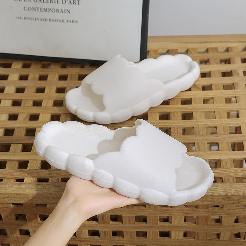 Yunduo home slippers all year roundcasualplaid indoor dormitory bath non-slip soft thick sole outwear sandals women