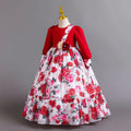 Ready-to-ship wholesale children's princess dresses, floral chiffon formal dresses, baby girl model runway dresses, kids' dresses