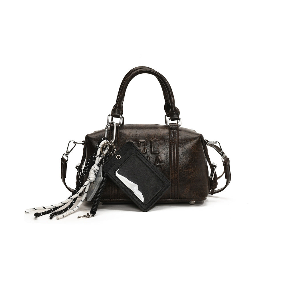 Cross-border simple casual handbag bag women's 2025 new versatile shoulder messenger bag fashionable commuter pillow bag