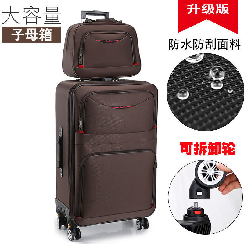 Oxford cloth suitcase women's 20 trolley case men's suitcase universal wheel 26 password suitcase 24