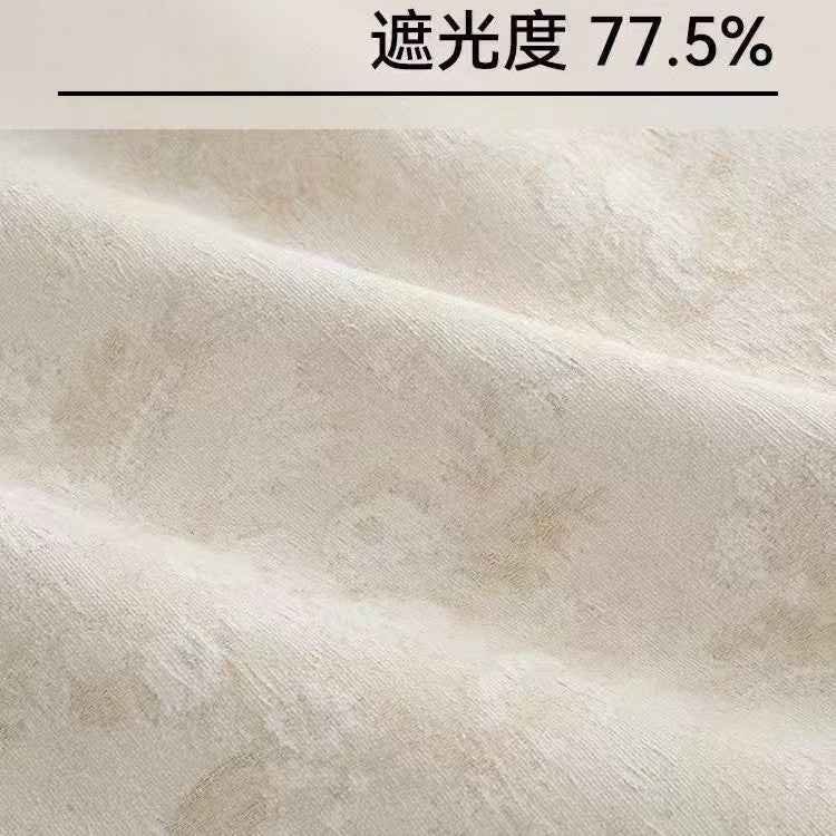 Xiaohongshu best selling morris flower french chenille blackout curtains living room bedroom curtain cloth shaoxing keqiao cloth