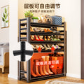 Household steel shoe rack door floor-standing multi-layer storage rack simple shoe cabinet entrance door rear storage rack