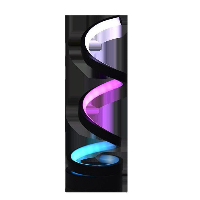 Art deco table lamp - modern minimalist ambient rgb light - bedroom bedside desk creative iridescent smart night light