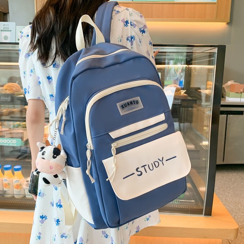 School bag wholesale children's high school junior high school primary school students grades one, two, three to six ultra-light weight reduction backpack women's multi-capacity