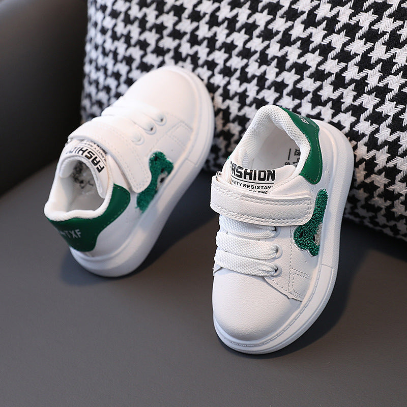 Kids' fall new arrivals: children's sneakers, panda design, baby girls' white shoes, boys' casual shoes, ages 1-6