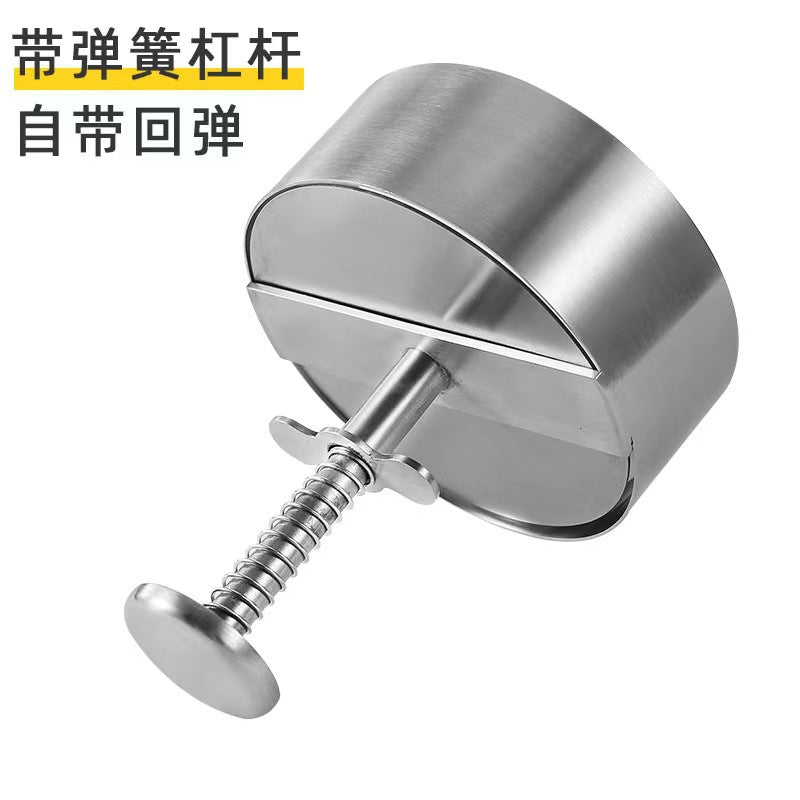 New round meat press - 304 stainless steel burger press - press-down meat mold - patty maker - kitchen tool