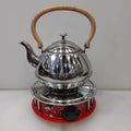 Thickened stainless steel wood grain handle teapot water kettle food grade commercial classic stainless steel teapot cross-border