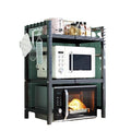 Kitchen shelf extendable microwave oven rack home electric rice cooker double layer countertop desktop storage bracket