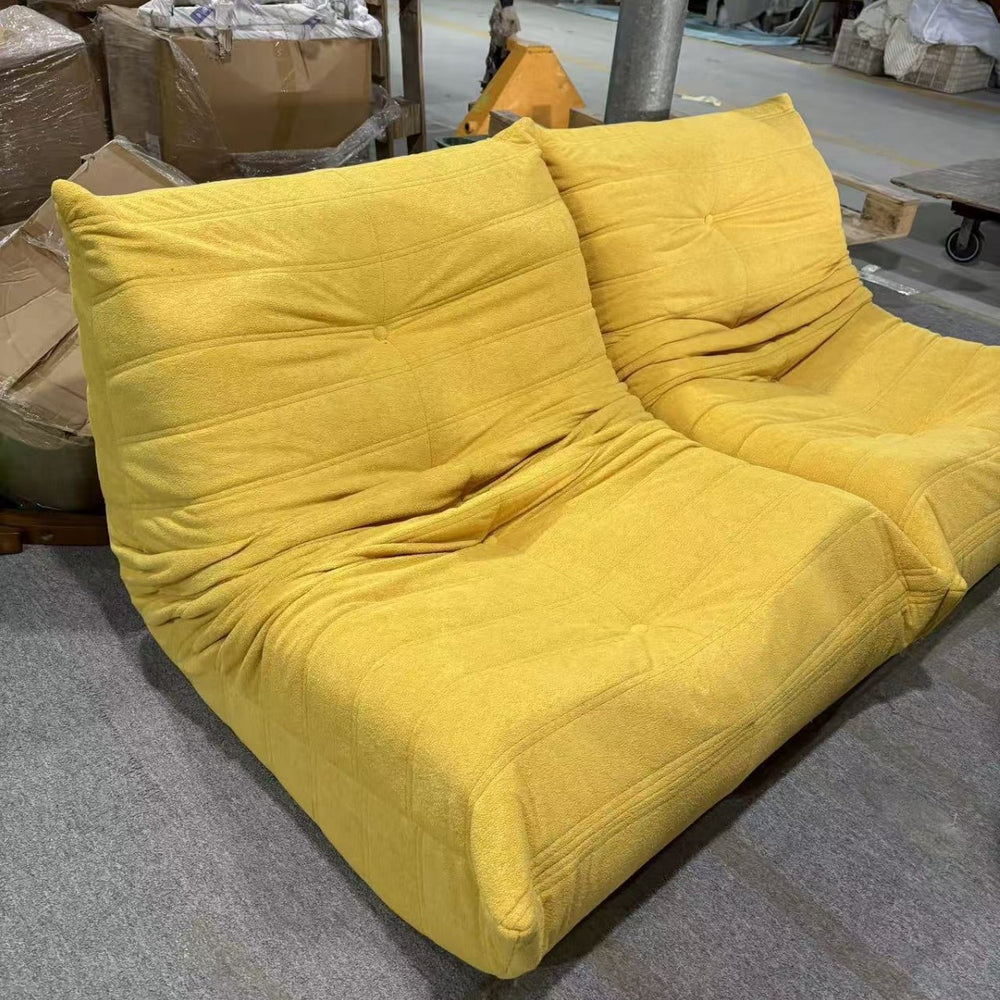 Caterpillar sofa balcony casual chair living room reclining and sleeping cream reclining lazy sofa