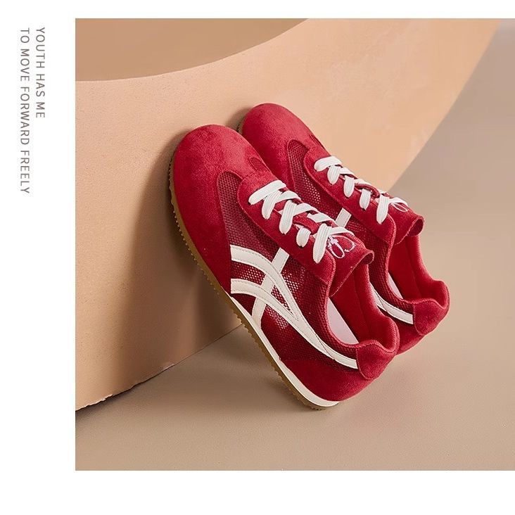 Dexun shoes women's summer 2025 new soft-soled casual sports shoes super fire Forrest Gump shoes retro lightweight white shoes