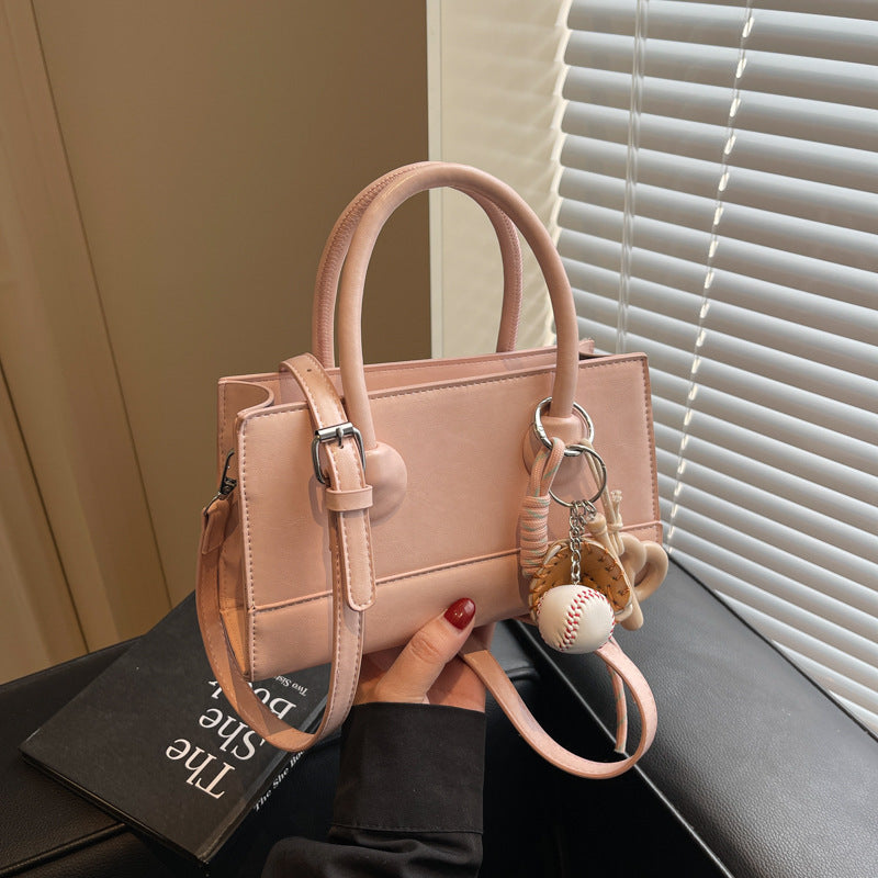 Cross-border high-end portable small square bag 2025 new fashion versatile shoulder bag simple versatile niche messenger bag