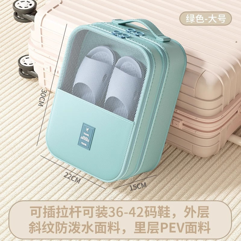 Shoe box travel storage bag portable finishing box dust-proof slippers storage box car-specific shoe artifact