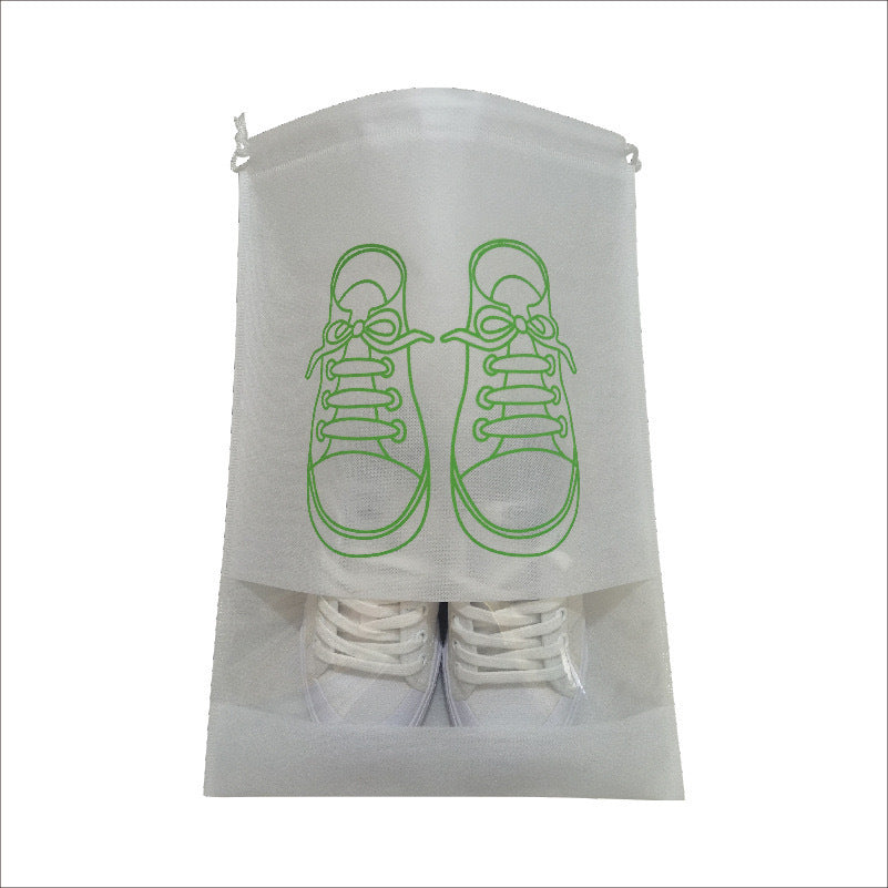 Portable storage, dustproof and moisture-proof thickened shoe bag, shoe storage bag, drawstring bundle bag finishing, travel storage shoe cover.