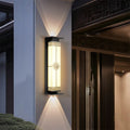 Solar powered waterproof wall light - up & down lighting - chinese style pillar/balcony outdoor garden villa luxury wall sconce