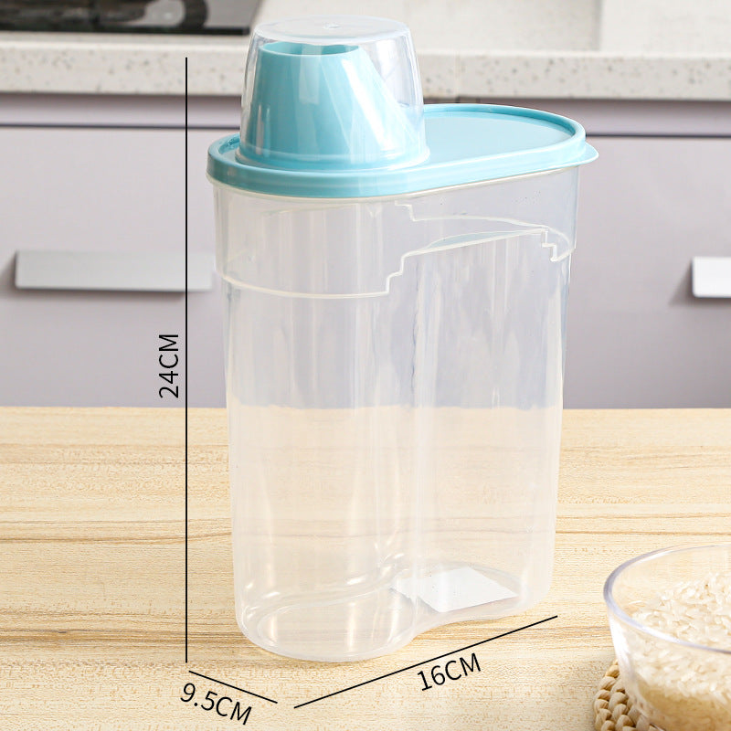 Refrigerator Side Door Grains Storage Box Cereals Candy Milk Powder Coffee Sealed Storage Tank Seasoning Sealed Tank