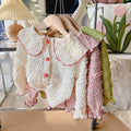 new children's lace blouse - spring/autumn outerwear, long sleeve top, versatile doll collar, stylish and trendy