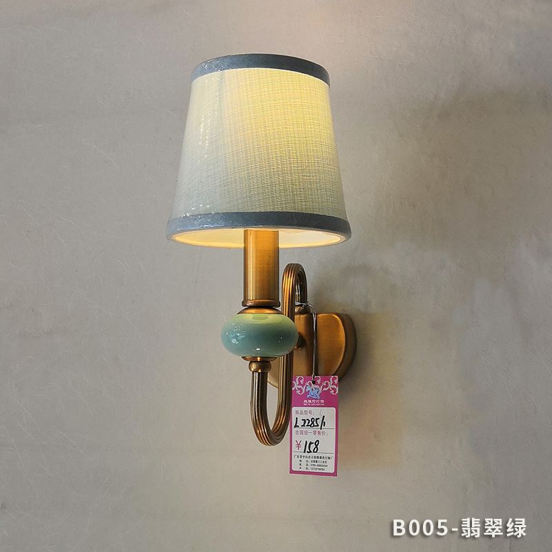 Wall lamp - bedroom bedside wall light, living room background wall lamp, hallway corridor staircase light, american style led fixture