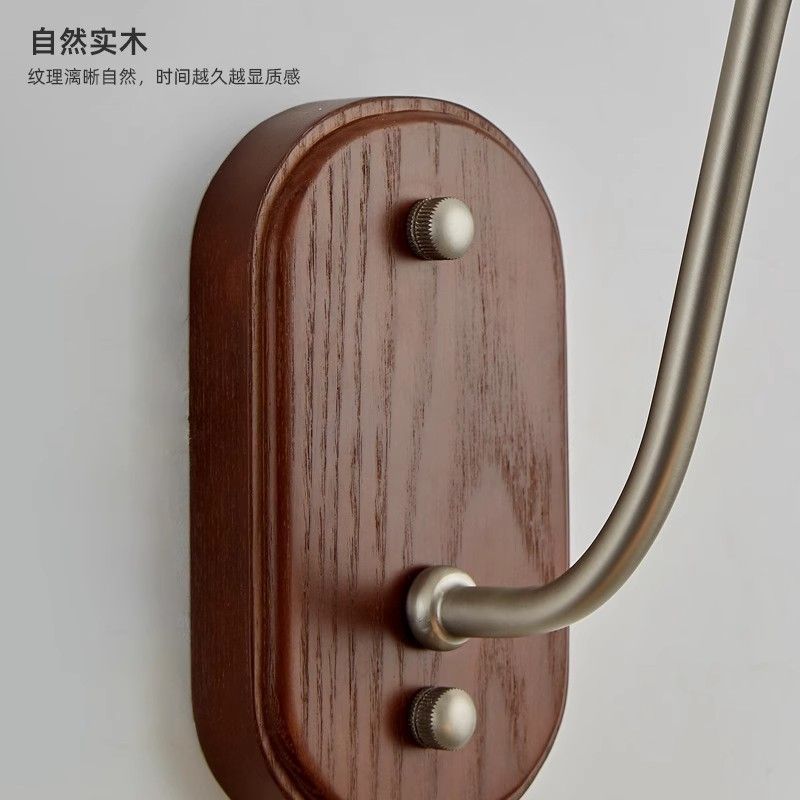Nordic bedside wall lamp solid wood bedroom japanese bedside lamp living room corridor aisle retro american glass atmosphere