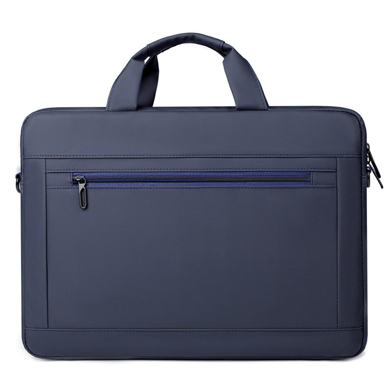 Business laptop bag men's portable shoulder bag trendy leather film notebook briefcase 15.6 inch business bag