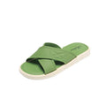 Women's summer new fashion slippers - stylish outdoor wear, single strap crossover, flat sandals, home indoor beach anti-slip slippers