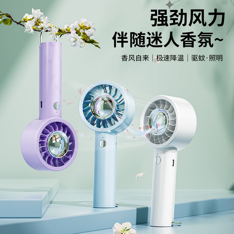 new arrival handheld aroma diffuser fan - usb powered, home/desk/outdoor mini portable circulation mosquito repellent fan - wholesale