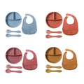 Kids' meal set: food-grade silicone utensils, baby bib, and fork & spoon - bestselling baby dining essentials (3-piece set)