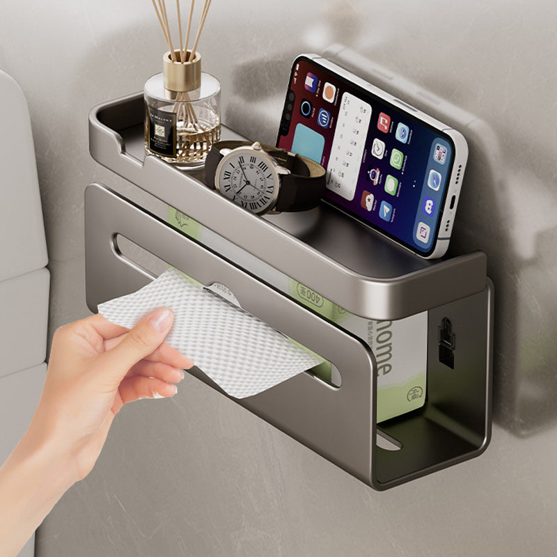 No punching tissue box Wall-mounted toilet Extended toilet Napkin paper drawing Mobile phone Kitchen toilet paper rack