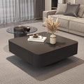 For home tea table living room glass black light luxury slate modern casual combination coffee table small apartment square sense for home