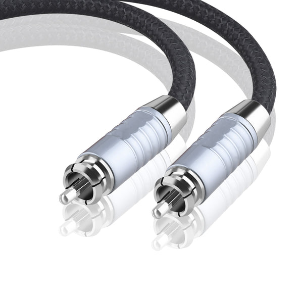 Audiophile grade 6N single crystal copper 2RCA CABLE double lotus head CD connected to power amplifier signal cable bile machine DVD