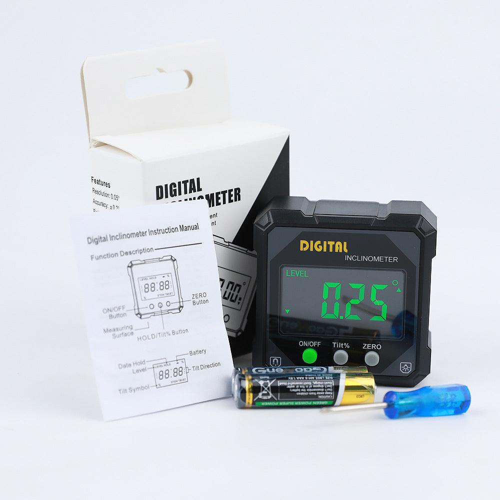 New IP54 digital display tilt box tilt meter angle measuring instrument level meter slope ruler suitable for home use
