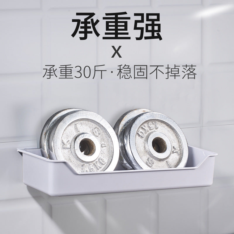 Wholesale Bathroom Shelf No Punching Wall Mounted Suction Cup Wash Sink Toilet Toilet Storage Shelf