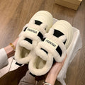 Best sellingthick solevelcro cotton shoes winter 2025new arrivalfleece-linedthickened fur shoes heattechplatform shoes for women